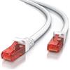 CSL-Computer CSL - 7,5m Cavo di Rete di Alta qualitá - Cat.6 Ethernet Gigabit LAN RJ45-10 100 1000 Mbit s - Cavo Patch - UTP - Compatibile con Cat.5 Cat.5e Cat.7 - Switch Router Modem - Bianco da 7,5 Metri