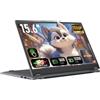 Vowmoon Laptop 2-in-1 processore R3-3200U (fino a 3,5 GHz), display da gioco da 15,6 pollici, 8 GB RAM, SSD 512 GB, display IPS FHD ruotabile a 360°, porta Type-C, RJ45, tastiera retroilluminata, Wi-Fi, HDMI