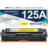 LCL CB542A Giallo Cartucce di Toner Compatibile per HP 125A CB542A | 1T02R7AUT0 Compatible per HP Color laserJet CP1213/CP1214/CP1215/CP1216/CP1217/CP1513n/CP1514n/CP1515n/CP1516n/CP1517ni(1Pack