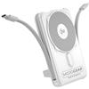MOJOGEAR NovaMag - Power Bank All-in-1 10.000 mAh - Wireless Qi2 Super Veloce - Con Cavo USB-C e Lightning - Compatibile con iPhone e Samsung - Mag Safe Powerbank - Display LED - Rabbia