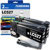 FANSHENG LC527 MFC-J4350DW Cartucce d'inchiostro compatibile con Brother LC527VAL LC 527 MFC-J4350DW J4550DW 4350DW 4550DW LC527XL stampanti (Nero x 2)