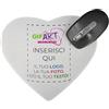 GIFART Tappetino Mouse Personalizzato in Spugna Antiscivolo Varie Forme - Mouse Pad Personalizzabile con Logo, Foto e Testo - Per Casa, Ufficio e Gaming (Cuore)