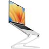 Twelve South Curve Flex, supporto regolabile per laptop/MacBook, bianco | Ergonomico regolabile in altezza e inclinazione, in alluminio, adatto per 10-17, si piega piatto per la portabilità