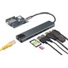 ZDE ZQ101 USB C 3.0 5Gbps Hub 1Gbps Ethernet for Arduino UNO Q 8 in 1