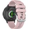 MoKo Cinturini in Silicone da 18 mm Compatibili con Garmin Venu 3S, Rosa | Braccialetto Sportivo Morbido, Regolabile, Impermeabile, per Venu 4 41 mm / Venu 2S, Vivoactive 4S / Forerunner 265S, Donna