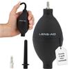LENS-AID soffietto grande con ugello flessibile per fotocamera | 1 soffietto gomma + 1 ugello piccolo, getto aria potente, pulizia obiettivi, sensore, USB-C, tastiera