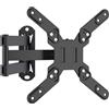 XINLEI Supporto TV da Parete Girevole, Staffa TV con Braccio Orientabile & Estendibile, Inclinazione e Rotazione per Schermi LED/LCD/Plasma 13-42 Pollici, Portata Max 20 kg