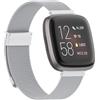 Hatolove Cinturino per Fitbit Versa 2/Fitbit Versa, Cinturino in Acciaio Inossidabile in Metallo Cinturino Compatibile con Fitbit Versa 2/Fitbit Versa/Versa Lite/SE Uomini e Donne