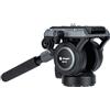 Fotopro Testa fluida panoramica Drag Pan Head per videocamera treppiede con piastra QR, per filmare vlogging live streaming videografia (MH-6S)