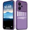PanXCase Cover Trasparente per Xiaomi Redmi Note 13 Pro Plus 5G / 13 Pro+ 5G - Custodia Clear con Lens Protector Ultra Sottile Morbida Antiurto con Protezione Fotocamera (Viola)