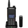 Retevis Ailunce RA89R Ricetrasmittenti con cuffie, Controllo App, Ripetitore Temporaneo Walkie Talkie, AM/FM, Trasferimento Dati Type-C, 2800mAh, per Appassionati(1 pezzo,1 auricolare)