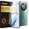 Vauki Vetro Temperato per Honor Magic 6 Lite 5G, Pellicola Protettiva con [2+2 Pezzi] Protezione Obiettivo Fotocamera, Anti-impronte 9H HD Vetro Temperato Film Senza Bolle Vetrino Schermo
