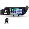 Hodozzy 【4+64G】Hodozzy Carplay Autoradio per Citroen C4 Picasso 2014-2020, 9 Pollici Touchcreen Stereo Auto Bluetooth con Android Auto/EQ/Navi/Wifi/RDS/USB/SWC+Telecamera Posteriore