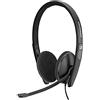 EPOS Sennheiser PC 5.2 CHAT, cuffia cablata per giochi rilassati, e-learning, microfono con cancellazione del rumore, elevato comfort, pieghevole - jack da 3,5 mm, nero, taglia unica