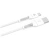 VulTech CS-TAC12WH Cavo di ricarica USB-C to USB-C 1,2m 60W in TPE Soft Touch - PD 5A QC 3.0, Compatibile con MacBook Pro/Air M4, iPhone 16/Pro/Pro Max, Galaxy S25 Ultra, iPad Pro/Air/Mini - Bianco