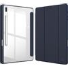 Fintie Custodia ibrida sottile per Samsung Galaxy Tab S8 Plus 2022/S7 FE 2021/S7 Plus 2020 da 12,4 pollici, con portapenne, cover antiurto con guscio posteriore trasparente trasparente, accensione e