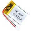 Winfox Batteria LiPo 3,7 V 350 mAh 652030 con connettore 2P-PH, batteria ricaricabile ai polimeri di litio per altoparlanti Bluetooth, Dash Cam, Wearables e dispositivi elettronici