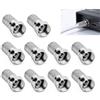 Ihteyuo 10 connettori F, connettore F a vite RG6, cavo coassiale da avvitare, anello di tenuta impermeabile, connettore per antenna satellitare, impianto satellitare, TV, ricevitore antenna, radio, HDTV