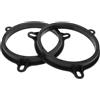 Partuto Anello Distanziatore Altoparlante Per Mazda CX-5 13-22 2 Pz | Materiale: ABS Nero Impermeabile. Adatto Altoparlanti 6.5 (Profondità 20mm, Diametro 152/205mm). Per Porte Posteriori.