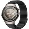 GIOPUEY Cinturini Compatibile con Huawei Watch 5 46mm, Nylon Traspirante Sport Loop Cinturino in Morbido Nylon Intrecciato Strap Band - Black