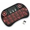 Generic Mini tastiera wireless da 2,4 GHz con mouse touchpad, retroilluminata a LED, ricaricabile, telecomando portatile per Smart TV, Android TV Box, Fire Stick, Raspberry Pi, PC, modello ricaricabile PS3