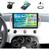 SIXTOP 4+128G Autoradio Android 15 per FIAT 500 2007-2015 con Wireless Carplay Android Auto 9 pollici Incell Schermo Tacile Radio con Due porte USB WiFi GPS Bluetooth FM/RDS SWC Telecamera Posteriore & MIC