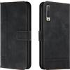 Lihondar Cover per Samsung Galaxy A7 2018 / A750, Custodia Samsung A7 2018 / A750 Portafoglio, Flip Libro Wallet Case Custodia in Pelle PU Premium, Slot per Schede, con Magnetica a Scatto (Nero)