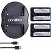 DuraPro 2 batterie NP-FM50 NP FM50 + doppio caricatore USB per Sony NP-FM30, NP-FM51, NP-QM50, NP-QM51, CCD-TRV128, CCD-TR108, CCD-TR208, CCD-TR408, CCD-TR748, CCD-TRV106