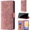 CaseGla Cover per Samsung Galaxy A25 5G, Rosa | Blocco RFID, Portafoglio Pelle PU, Flip Libro, Porta Carte, Magnetica Libretto, Antiurto Protezione Completa
