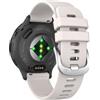 MoKo Cinturini in Silicone da 18 mm Compatibili con Garmin Venu 3S, Avorio | Braccialetto Sportivo Morbido, Regolabile, Impermeabile, per Venu 4 41 mm / Venu 2S, Vivoactive 4S / Forerunner 265S, Donna