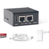 youyeetoo NanoPi R76S RK3576 Octa-Core 2.5G Router, 3/4GB LPDDR4X 0/64GB eMMC, 6TOPS NPU, Dual 2.5GbE, M.2 SDIO, USB 3.2, 4K HDMI, Mini IoT Gateway (4GB RAM - 64GB eMMC, incl. 64GB TF Card & Alimentatore)