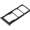 Generico Compatibile con Xiaomi Redmi 12C 4G 22120RN86G Carrello Vassoio Tray Porta Scheda Nano Sim 1+ SIM 2 + Slot Slitta Alloggio Memoria Micro SD Card (Nero)