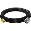 TUOLNK SMA Maschio a N Maschio Cavo coassiale coassiale RF RG58 Antenna Cavo coassiale a spirale Cavo di prolunga SMA maschio a N maschio per radio Wi-Fi/Antenna GPS/Dispositivo RF 16,4 piedi (5 M)