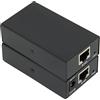 PUSOKEI Extender USB 2.0, Extender HDMI a 4 Porte, su Cavi Ethernet CAT5/Cat5e/Cat6/Cat7, Alimentazione POC di Trasmissione a 2 Vie, Trasmissione 200 Metri(Spina UE)
