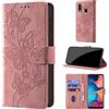 CaseGla Cover per Samsung Galaxy A20e, Rosa | Blocco RFID, Portafoglio Pelle PU, Flip Libro, Porta Carte, Magnetica Libretto, Antiurto Protezione Completa