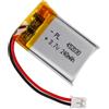 Winfox Batteria LiPo 3,7 V 240 mAh 452030 con connettore 2P-PH, batteria ricaricabile ai polimeri di litio per altoparlanti Bluetooth, Dash Cam, Wearables e dispositivi elettronici