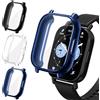 iVoler 3 Pezzi Clear Cover con Pellicola Protettiva per Xiaomi Redmi Watch 5 Lite (Non per Redmi Watch 5), Copertura Completa Custodia Anti-Graffio Sottile Morbida TPU Case, Trasparente + Nero + Blu