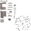 iReplaceParts Set completo di staffe e viti per iPhone 11 Pro (5,8 pollici), kit di ricambio per staffa interna in metallo con set completo di viti (per iPhone 11 Pro (5,8 pollici)