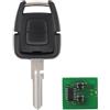 Doo Engy Chiave Telecomando 2 Tasti Unità Di Trasmissione ID40 433 MHz Con Scheda Elettronica Alloggiamento Chiave Fresatura Per Opel Astra G Zafira A Vectra Omega Frontera