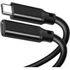 TAKUZA Prolunga USB C, 2 m, 100 W, PD, 10 Gbps, per monitor e laptop | Cavo di prolunga USB-C, cavo USB tipo C maschio a femmina, supporta video 4K a 60Hz e ricarica rapida fino a 5A