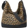 Laneko Borsa tote in tela riutilizzabile da donna borsa hobo bag in cotone borsa a tracolla in tela con 3 tasche esterne e cerniera