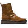 Infinity Leather Fly Womens RENO053FLY Stivaletti Comodi in Pelle con Cerniera e Plateau