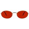 Laurinny Occhiali da sole Donna Uomo Retrò Ovale Metallo Vintage Classici Occhiali da sole Unisex