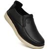 HEALTH FIT Suola morbida super comoda e traspirante, ultraleggera, per l'uso quotidiano, elegante e durevole, design classico da uomo 1732, Nero , 43 EU