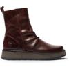 Infinity Leather Fly Womens RENO053FLY Stivaletti Comodi in Pelle con Cerniera e Plateau