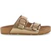 Stonefly Sibil W 4 222420 - Sandali piatti da donna in pelle laminata, colore: oro