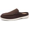 Xinghuanhua Mocassini Mules Senza Tallone Uomo Pelle Scamosciata Scarpe Slip On Leggere Casual per Uso Quotidiano