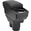 OYHCM Bracciolo centrale per Opel Corsa E 2014-2018,6 USB,Portabicchieri | Per Opel Corsa E Bracciolo, 5 USB + USB-C, Portabicchieri, Doppio vano portaoggetti, Coperchio scorrevole, Pelle PU