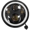 Generico EVOK Fanale Anteriore Iron LED 6000K Tondo Compatibile Con Vespa PX Tutte 246410107