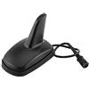 Qiilu Universale Antenna dell'Auto Pinna di Squalo Shark Plastica Rigido AM/FM